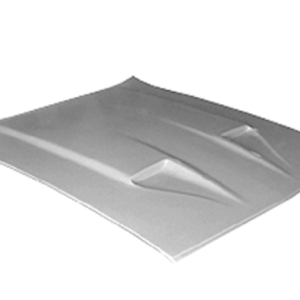 Ford Mustang Mach I Fiberglass Hood Under Hood Mural Ready.  (Bolt-On Heavy Duty) TMUH-71